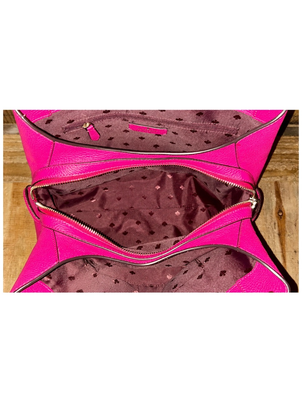 Kate Spade. 5 Piece: Leila Bag & Free Wristlet, Glasses & Case, Scarf & Dust Bag - Picture 6 of 16